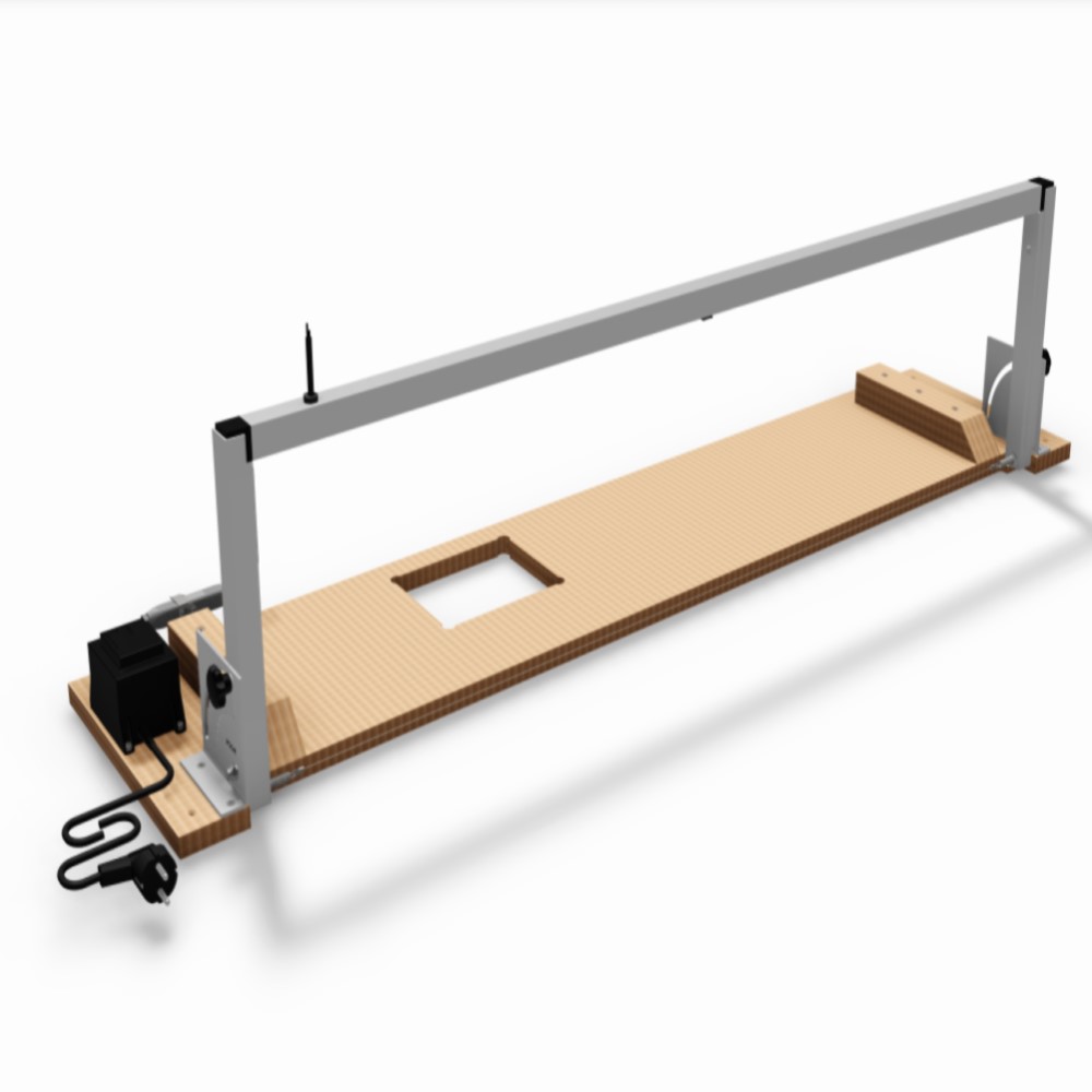 Styrofoam snijmachine type Styro-Cut-Profi-10020 - Breedte 300 mm - Lengte 1355 mm - Hoogte 120 mm - Verschillende uitvoeringen