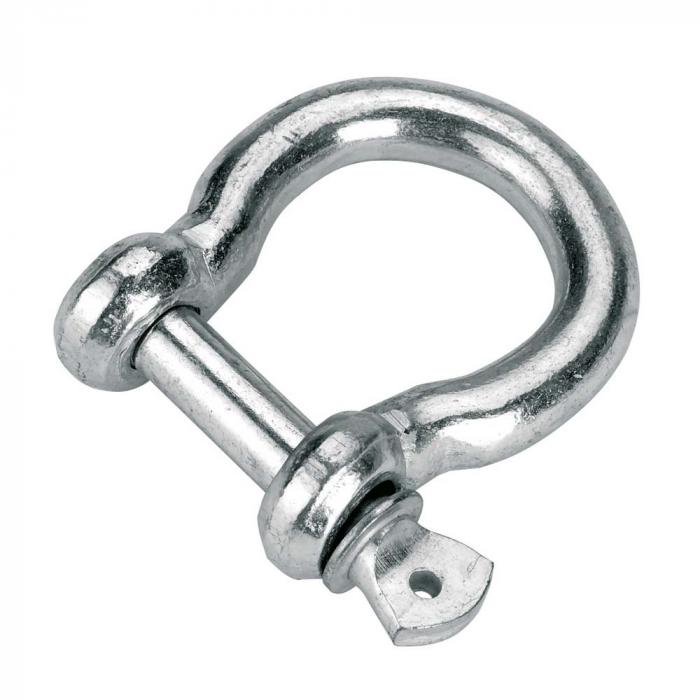 Sjakkel buet - galvanisert metall - tykkelse 6 til 12 mm - pris pr stk