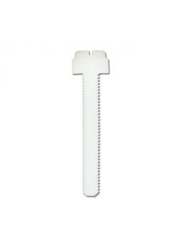 Stompkopschroeven - met sleuf - M 3 x 6 tot M 6 x 40 mm – PA 6.6 naturel