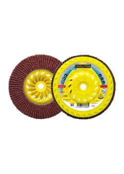 Slipemoppskive for stål SMT 975 Spesial CEVOLUTION - Ø 125 mm - boring 22,23 mm - korn 40 til 80 - buet, M14 - PU 10 stk - pris pr PU