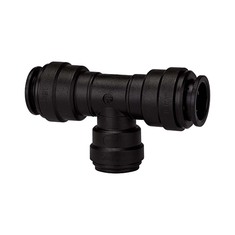 T-verloopstuk - POM - voor slangbuitendiameter  18 mm tot 22 mm - prijs per stuk