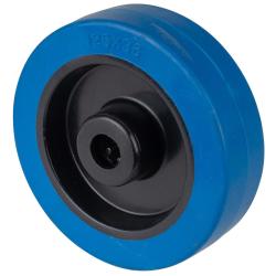 Roue en caoutchouc &eacute;lastique - avec roulement &agrave; rouleaux - &Oslash; de la roue 125 mm - capacit&eacute; de charge 200 kg - prix &agrave; l'unit&eacute;