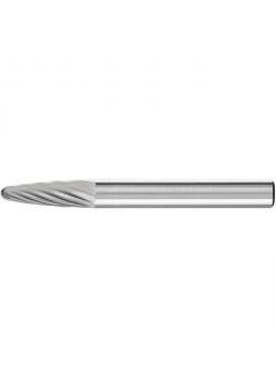 Frässtift - PFERD - Hartmetall - Schaft-Ø 6 mm - Rundbogenform - Zahnung 1 bis 5