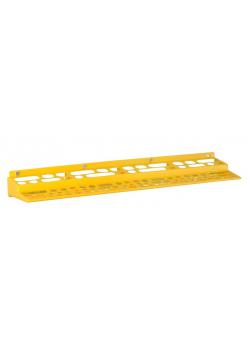 Carril portaherramientas StorePlus System P 96 - Dimensiones exteriores (An x Pr x Al) 610 x 150 x 68 mm - Color amarillo