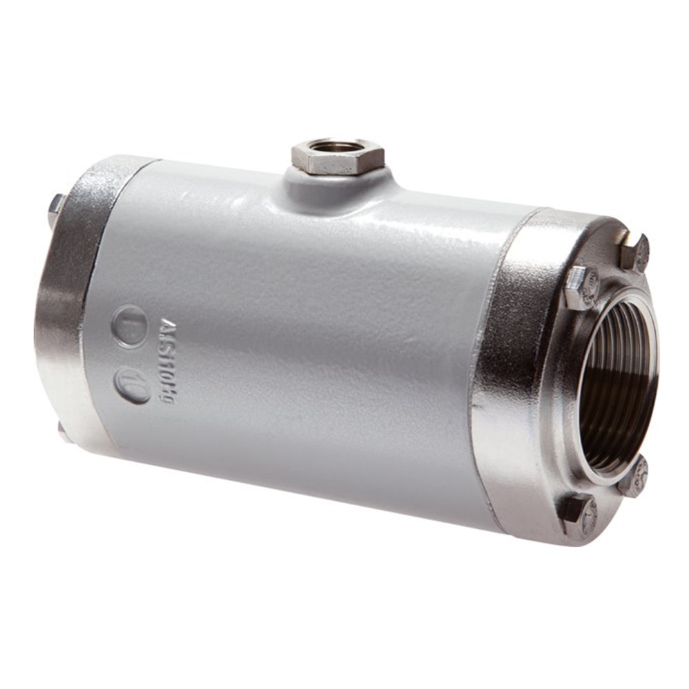 Knijpklep - pneumatisch - aluminium - natuurlijke rubberen manchet - IG G 3/4" tot G 4" - DN 20 tot 100 - PN 0 tot 6