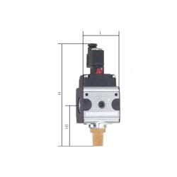 MULTIFIX magneetventiel - 3/2-weg - zink-spuitgietwerk - voor perslucht - IG G 1/4" - PN 2 tot 10