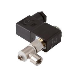 Magneetventiel met holle schroef - 3/2-weg - messing vernikkeld - binnendraad G 1/8" - N.C. of N.O. - PN 0 tot 10