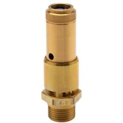 T&Uuml;V-sertifisert sikkerhetsventil - messing - G 1/2" (DN 10) - 15,50 bar responstrykk