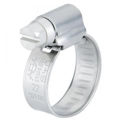 Abrazadera de tornillo ABA Nova SMS - Rango de sujeción-Ø 8 a 20 mm - Anchura 9 mm - Acero inoxidable 1.4301