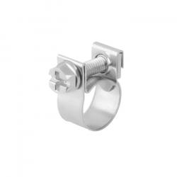 Mordaza de sujeción ABA Mini - Acero inoxidable 1.4301 - Diámetro nominal 8 a 17 mm - Ancho de banda 9 mm