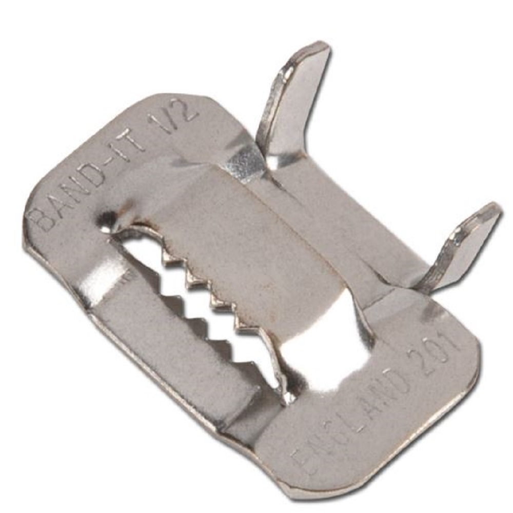 Band-It-lus - voor bandtype 201 - roestvrij staal 1.4372 - breedte 6,4 tot 19,1 mm - VE 100 stuks - prijs per VE