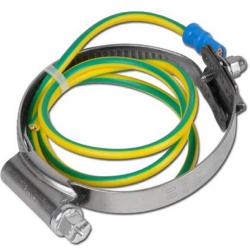 Brückenschelle mit Erdung - Edelstahl - Spannbereich-Ø 35 - 55 mm bis 195 - 215 mm - Breite 9 mm - Preis per Stück