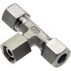 Justerbar T-koppling - Rostfritt st&aring;l 1.4571 - PN 315 st&aring;ng - R&ouml;rets ytterdiameter 12 mm