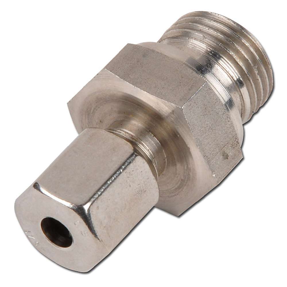Złączka wkręcana - Seria S - Stal nierdzewna 1.4571 - Rura Ř 6 do 38 mm - AG G 1/8 "na G 1 1/2" - PN 250 do 630