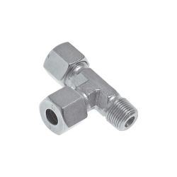 L-insteekschroefverbinding - serie LL - verzinkt staal - buis-Ø 4 tot 8 mm - conische buitenschroefdraad R 1/8" - PN 100