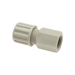 Aufschraub-Verschraubung - PP - G 1/8" - Schlauch-&Oslash; Au&szlig;en x Innen 8 mm x 6 mm