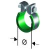 STOPFLEX Collier de fixation - avec manchon en caoutchouc - Ø intérieur 11 à 95 mm