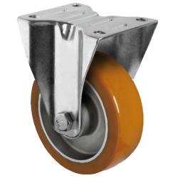 CASCOO Bockrolle - Serie AAU5 - PU-Rad - Rad-&Oslash; 125 mm - Bauh&ouml;he 155 mm - Tragkraft 300 kg - Preis per St&uuml;ck