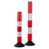 Słupki elastyczne - plastikowe - czerwone - odblaskowe