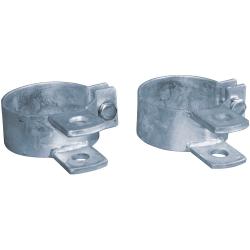 Scharnierbolzenaufnahme - f&uuml;r Weidetor - feuerverzinkt - f&uuml;r Torpfosten &Oslash; 88 mm - Preis per Paar