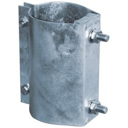 Schlosshalterung f&uuml;r Weidetor - feuerverzinkt - f&uuml;r Torpfosten mit &Oslash; 88 mm  - Preis per St&uuml;ck