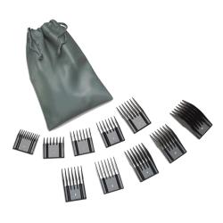 Set di pettini a innesto - 10 pezzi - dimensioni da 2 a 32 mm - incl. sacchetto di conservazione - prezzo per set