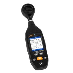 Appareil de mesure de l'humidit&eacute; PCE-EM 880 - relative, avec m&eacute;moire de donn&eacute;es - plage de mesure de 0,00 &agrave; 9,99 mg/m&sup3; (TVOC) - utilisable en mode mobile ou fixe