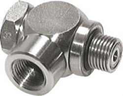 Valve d'étranglement - acier inoxydable - G 1 / 8 "ou 1 / 4" - prise et évacuati