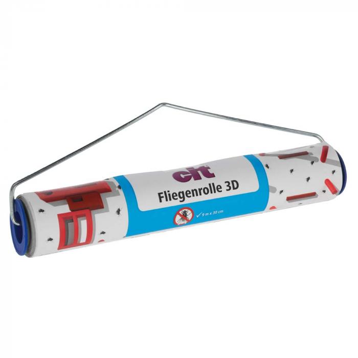 cit Fliegenrolle 3D - mit Aufhängebügel - Länge 7 bis 9 m - Breite 10 bis 30 cm