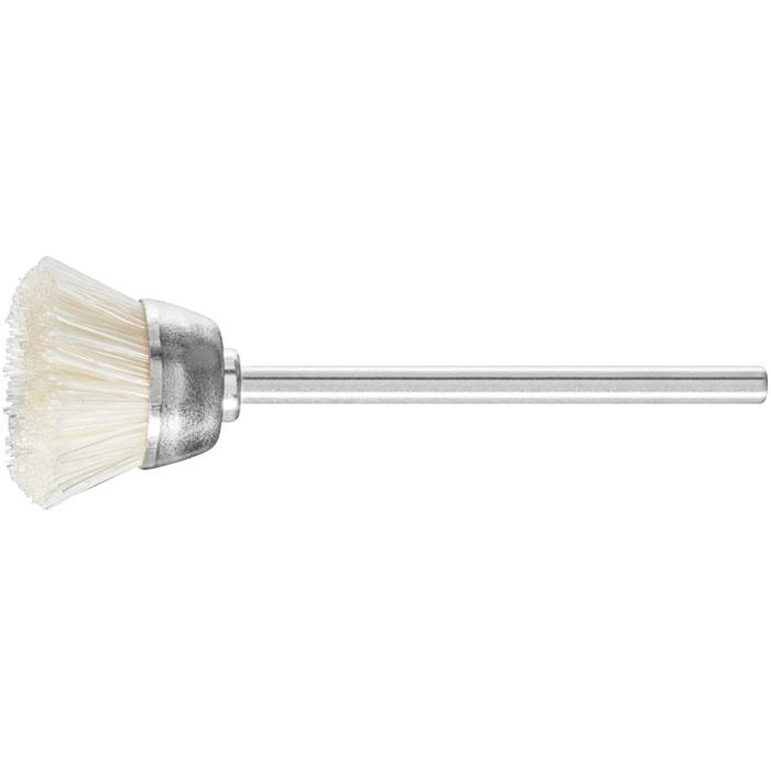 Koppbørste - PFERD - børstediameter 15 eller 18 mm - med hvit naturbust - pris pr.