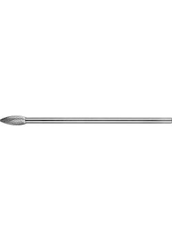 PFERD HM-freespen - vlamvorm B - 3 PLUS - freespen-Ø 10 mm - lange schacht-Ø 6 mm - SL 150 mm