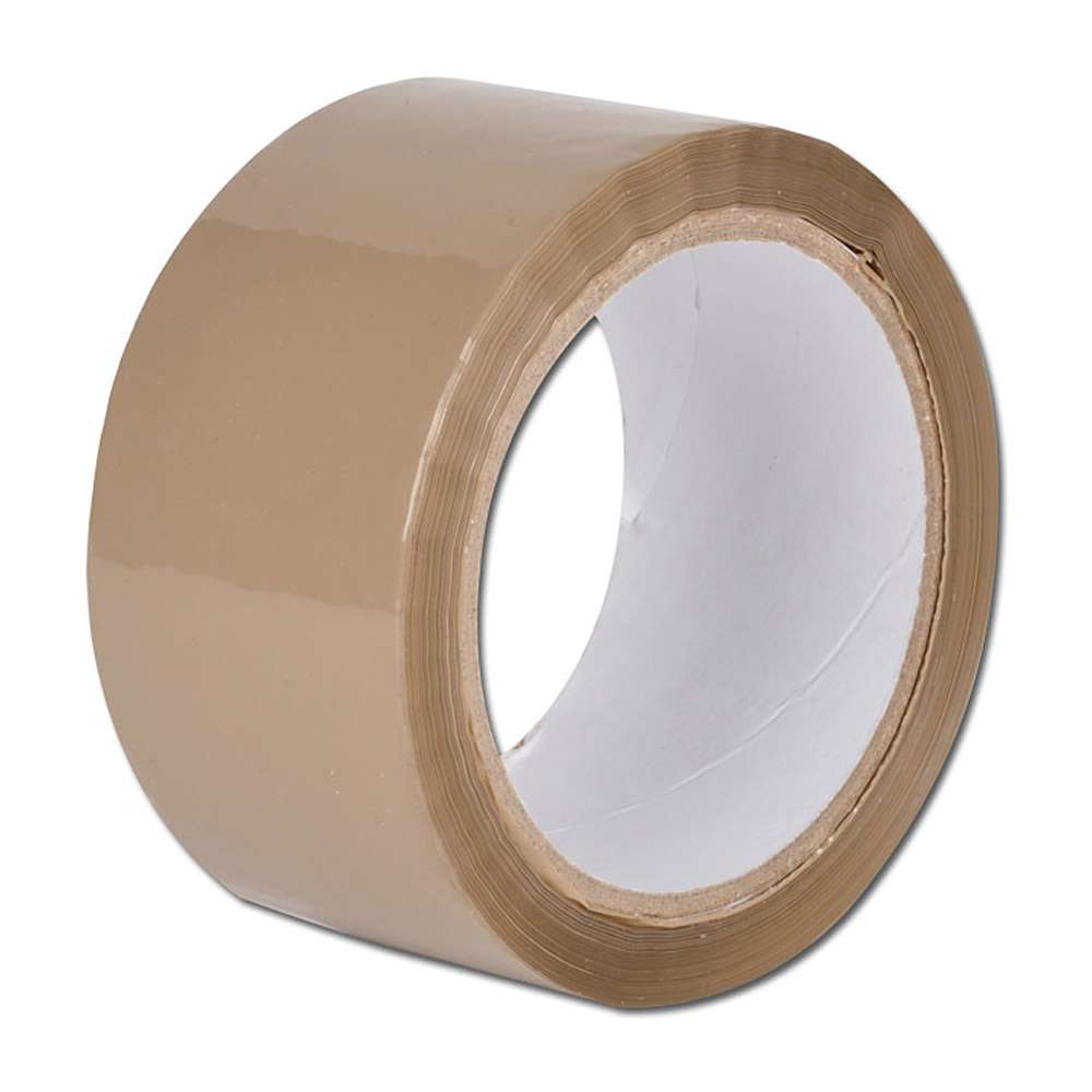 Cinta adhesiva superior - Cinta de paquetería - marrón fácil de desenrollar longitud del rollo 66 m