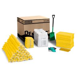 Mat&eacute;riau absorbant - Kit d'urgence - en carton d'emballage - Version kit de recharge sp&eacute;cial - Capacit&eacute; d'absorption : 280 litres d'huile/conditionnement