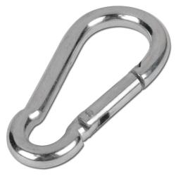 Feuerwehr-Karabinerhaken GALZN - Abmessung 40 x 4 mm - Haken&ouml;ffnung 8 mm - max. Tragkraft 60 kg - VE 100 St&uuml;ck - Preis per VE