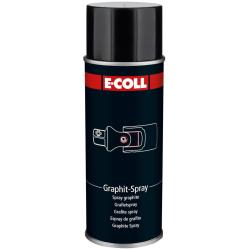 E-COLL Spray smarny grafitowy - Spray grafitowy - na sucho - czarny - bez silikonu i żywicy - 400 ml - cena za sztukę