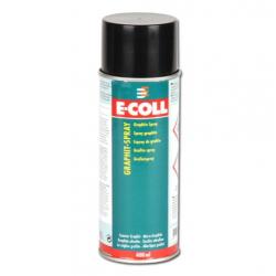 E-COLL hechtende smeerspray - grafiet-spray - droog - zwart  - siliconen- en harsvrij - 400 ml - VE 12 stuks - prijs per VE
