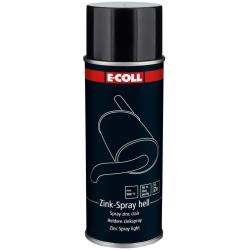 E-COLL Spray cynkowy - długotrwała ochrona antykorozyjna - jasny - szybkoschnący - spawalny punktowo - przewodzący prąd elektryczny - zawartość 400 ml - cena za sztukę