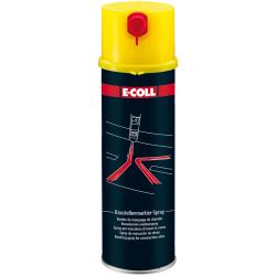 E-COLL Spray do znakowania plac&oacute;w budowy - na bazie akrylanu - czerwony/r&oacute;żowy/ż&oacute;łty/niebieski - 500 ml - Cena za sztukę