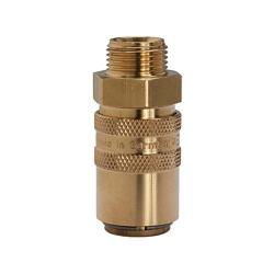 Lämpötilan säätöliitin DN 9 - ulkokierreliitännällä - sulkuventtiilillä - PN max 15 bar - SW 21 - 22 mm - hinta per kappale