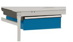 Enkele lade "BASIS" - briljantblauw H135xB425x550mm - met/zonder slot
