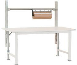 Dispensador de papel y film para mesa de trabajo