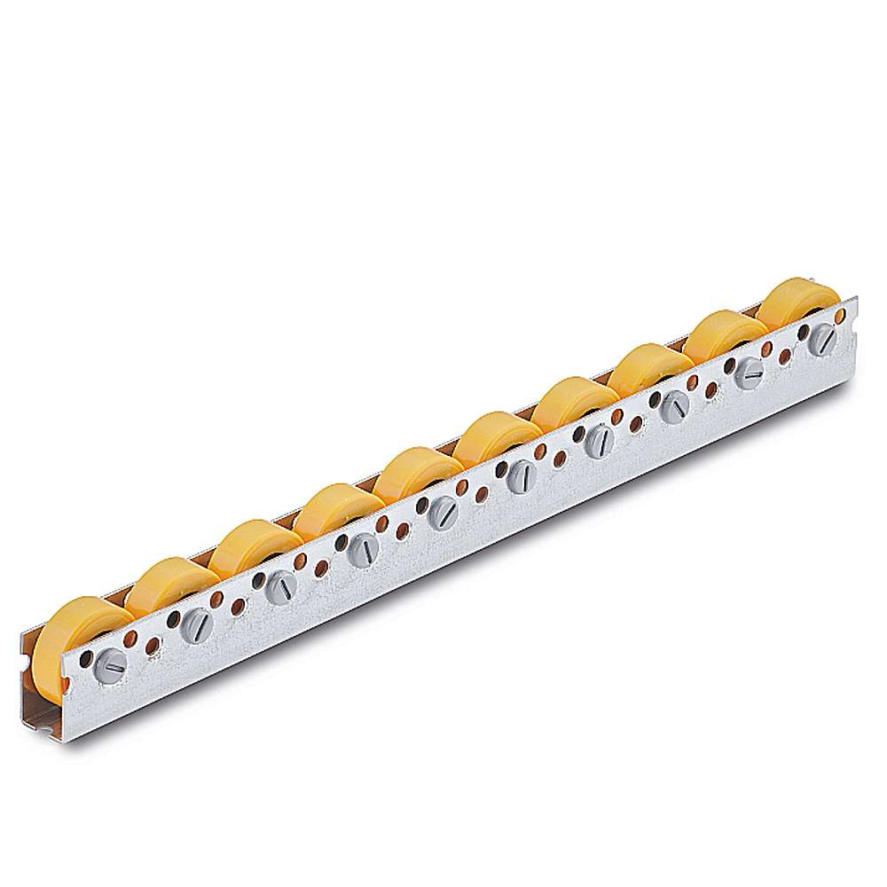 Universele rollenbaan Draagvermogen 40 kg - Kunststof rol PU-mantel - Glijlager