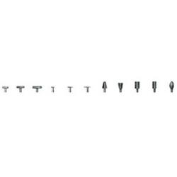 HSS-Feinfrässtift, PFERD - Spezialzahnung - Kopf-Ø x Länge 7 x 10 mm - Gesamtlänge 40 mm - Schaft-Ø 3 mm - Winkel 22° - Radius 2 mm