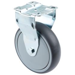 Ruota fissa per apparecchi pesanti - Ruota in materiale termoplastico - &Oslash; della ruota 125 mm - Altezza totale 160 mm - Portata 100 kg - Prezzo al pezzo