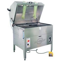 HP Vigo - Hogedrukonderdelenspoeltafel met gesloten cabine - roestvrij staal - 230 V - 50 Hz - Bruikbaar oppervlak (BxDxH) 1200x800x450 mm