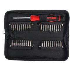 GEDORE red Pr&auml;zisionsschraubendreher-Satz 4 in1- umfangreiches Set 41-teilig - f&uuml;r Reparaturen an Elektronik, Uhren, Smartphones, Brillen und Modellen