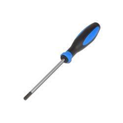 Restposten - Schraubendreher Torx Tamper Resistant (mit Bohrung) - Spezialstahl - Torx T9 TR - Klinge 60 mm - Durchmesser 3,0 mm - Griff 105 x 25 mm\n