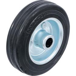 Rueda de goma maciza - llanta de acero - con rodamiento de bolas - diámetro de rueda 100 mm - capacidad de carga 70 kg