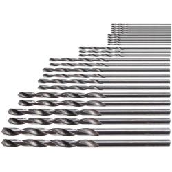 HSS miniboorset - snelstaal - 0,5 tot 3,0 mm - 25-delig.