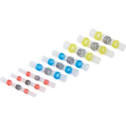 Juego de conectores para soldar - con tubo termorretráctil - longitud 40 mm - 9 pulgadas.